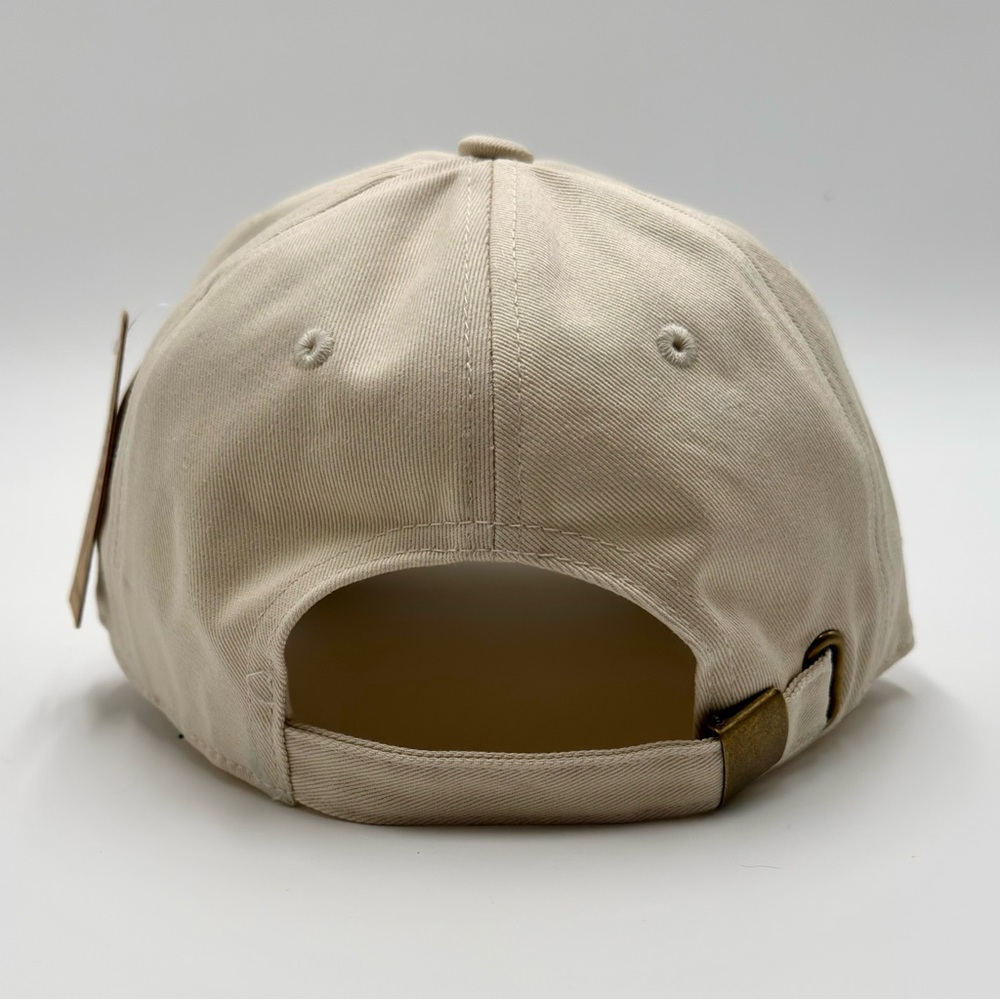 Beige Adjustable Baseball Cap Hat with Chow Chow Dog Embroidery for Men & Women - Picture 4 of 8